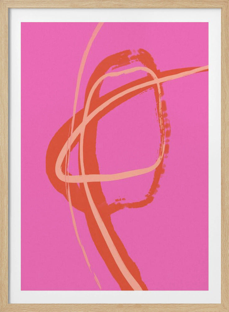 Vibrant Pink Swirl | Poster
