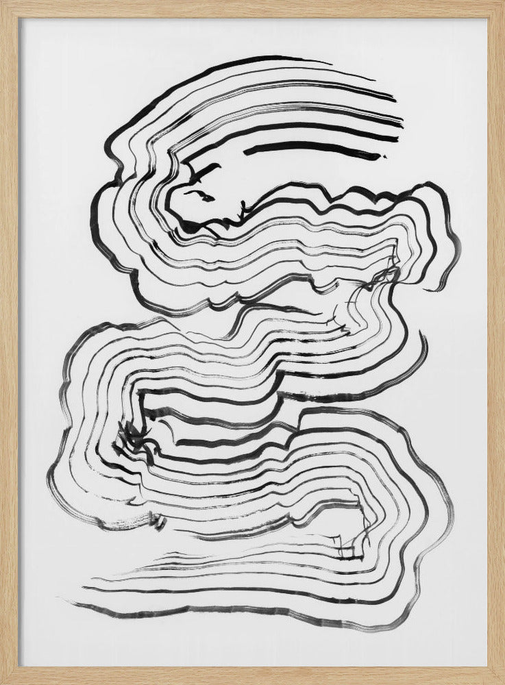 Painterly Abstract lines 01 | Poster
