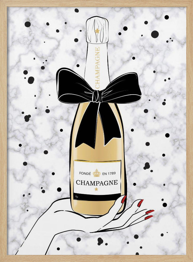 Holding Champagne | Poster