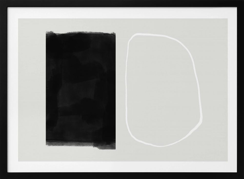 Solid Black Rectangular Shape | Poster