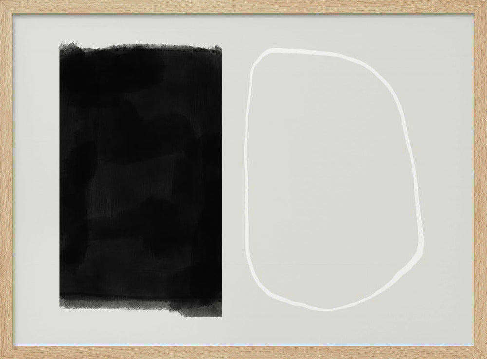 Solid Black Rectangular Shape | Poster