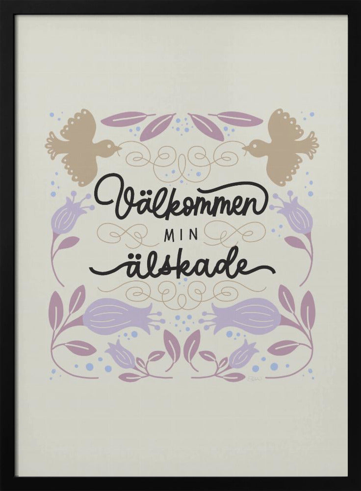 Välkommen Welcome Light | Poster