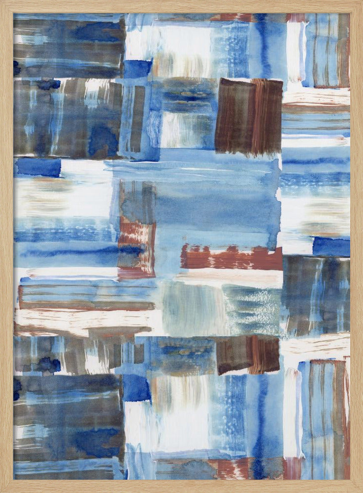 Icy Blue Abstract 3 | Poster