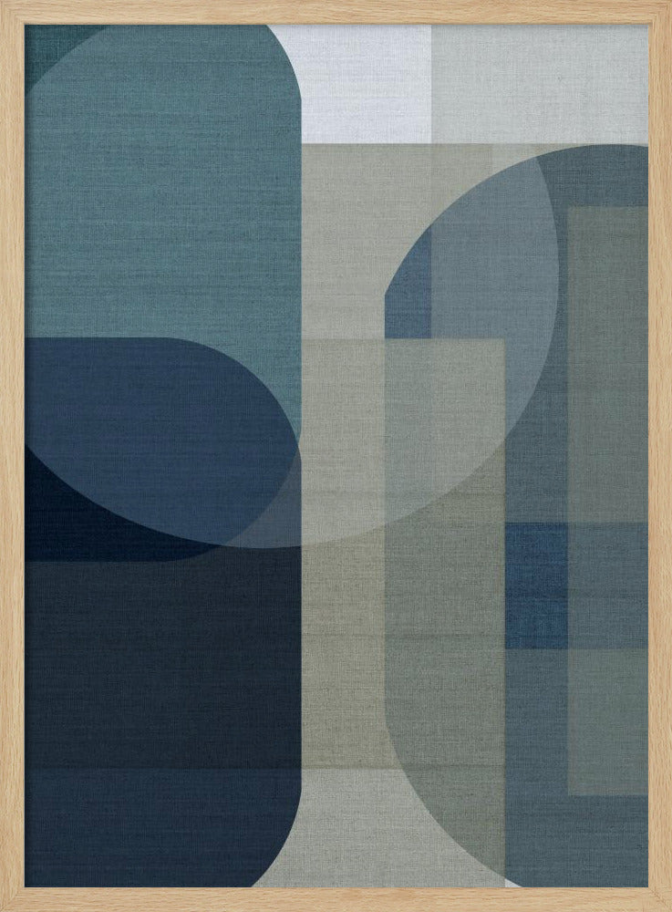 Woven Blue Layers 1 | Poster