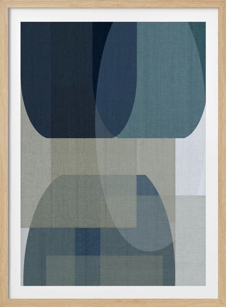 Woven Blue Layers 2 | Poster