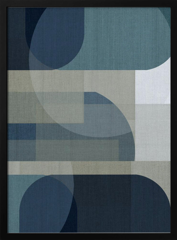 Woven Blue Layers 4 | Poster