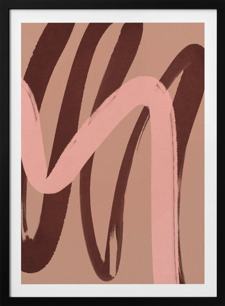 Curved Hues Dance | Poster