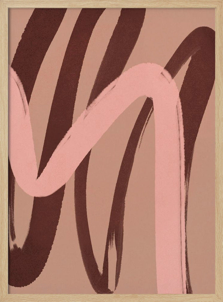 Curved Hues Dance | Poster