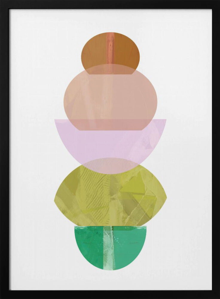 Coloured Shapes Stack 2 | Poster