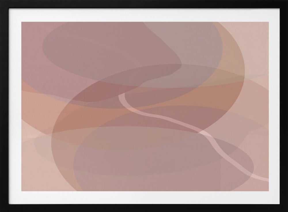 Dusty Rose Shapes 1 | Poster