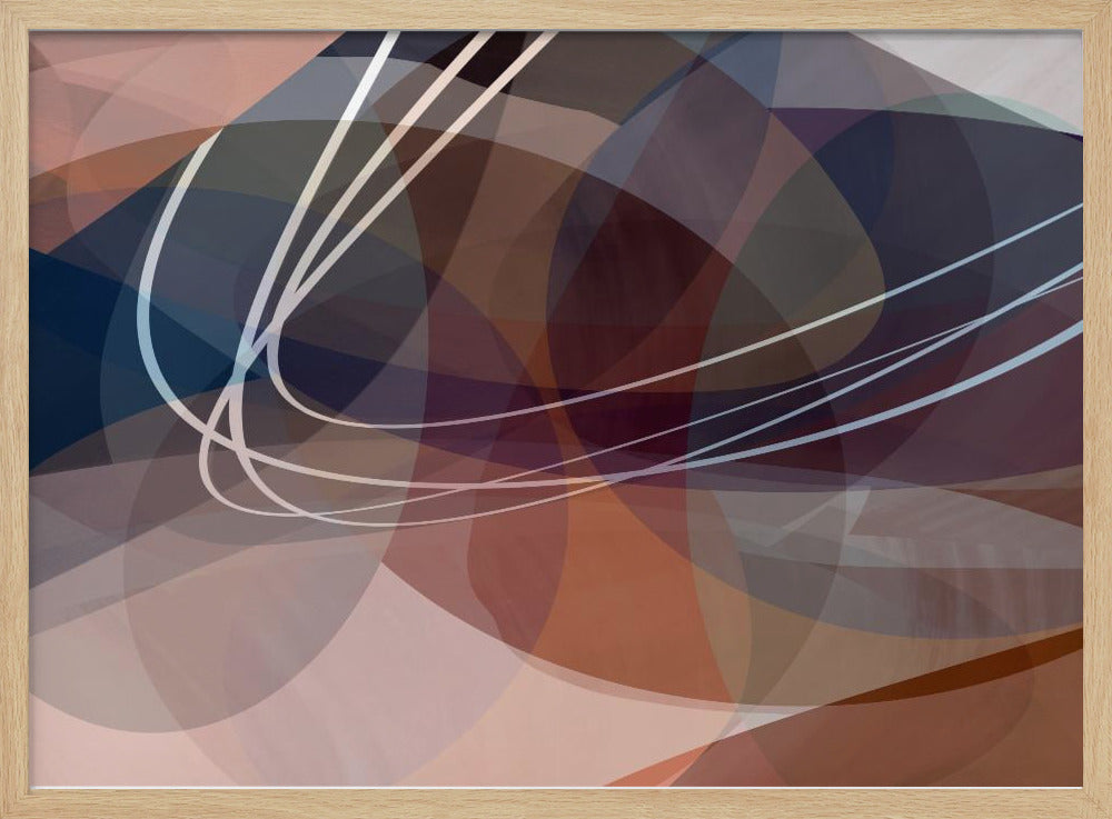 Dusty Rose Shapes 3 | Poster