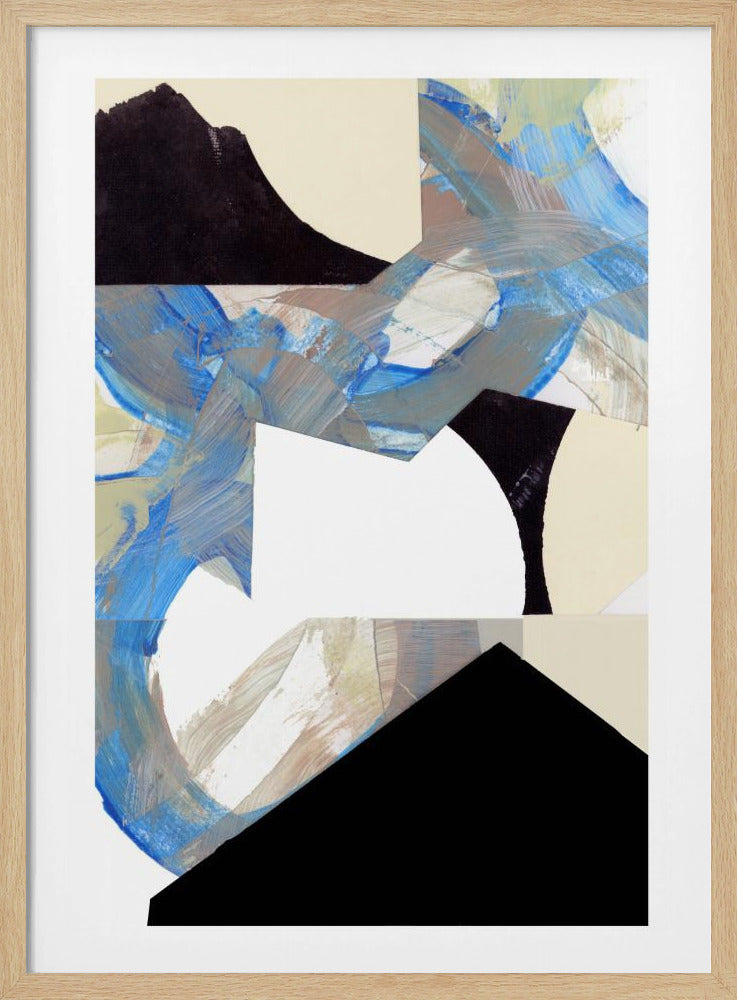 Blue Neutral Beige Black 2 | Poster