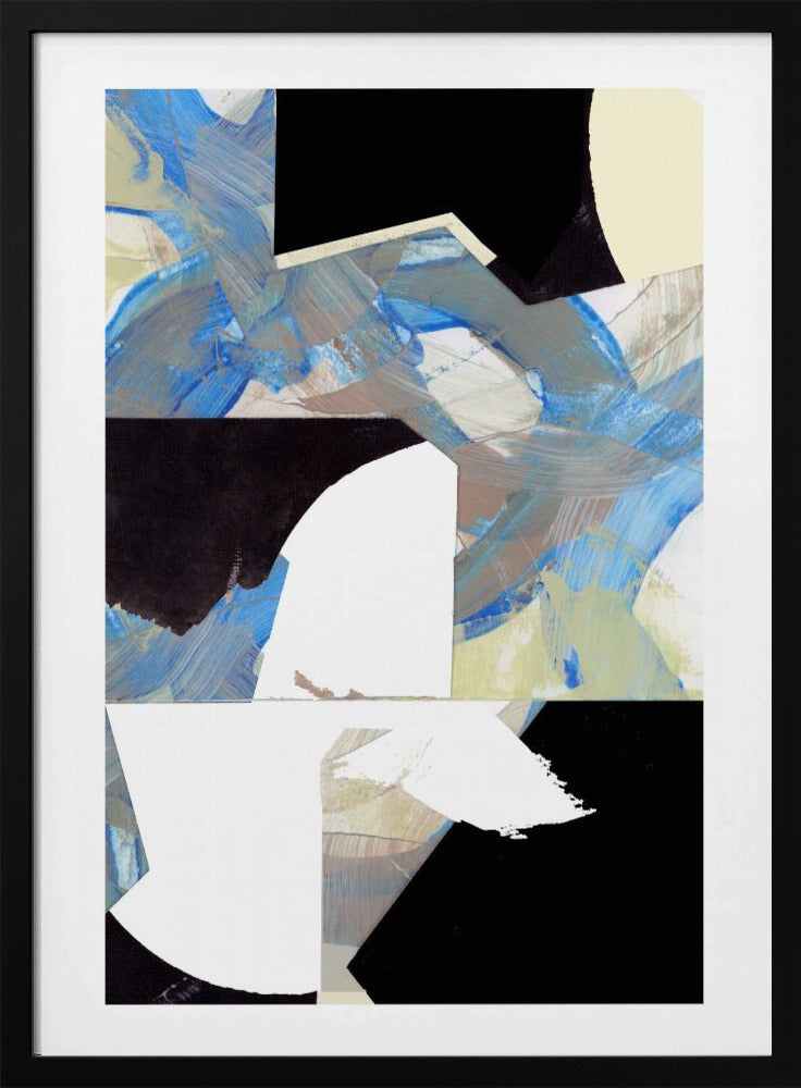 Blue Neutral Beige Black 3 | Poster