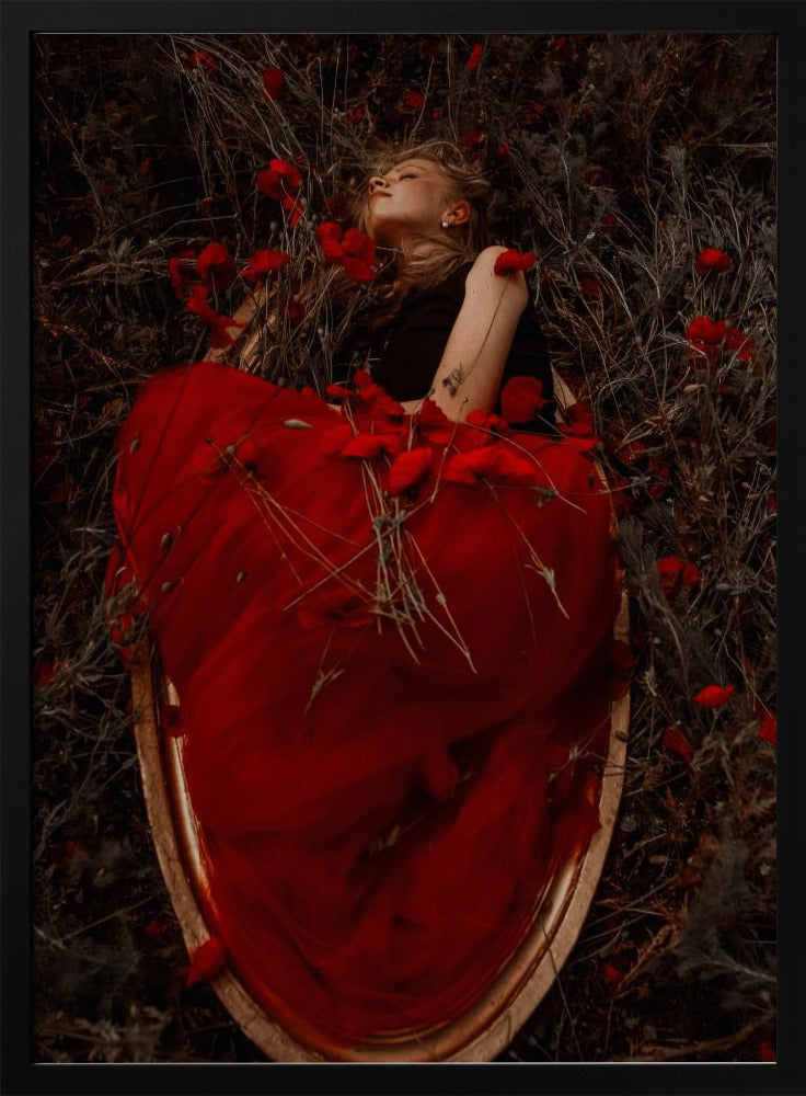 Framed in poppies | Poster