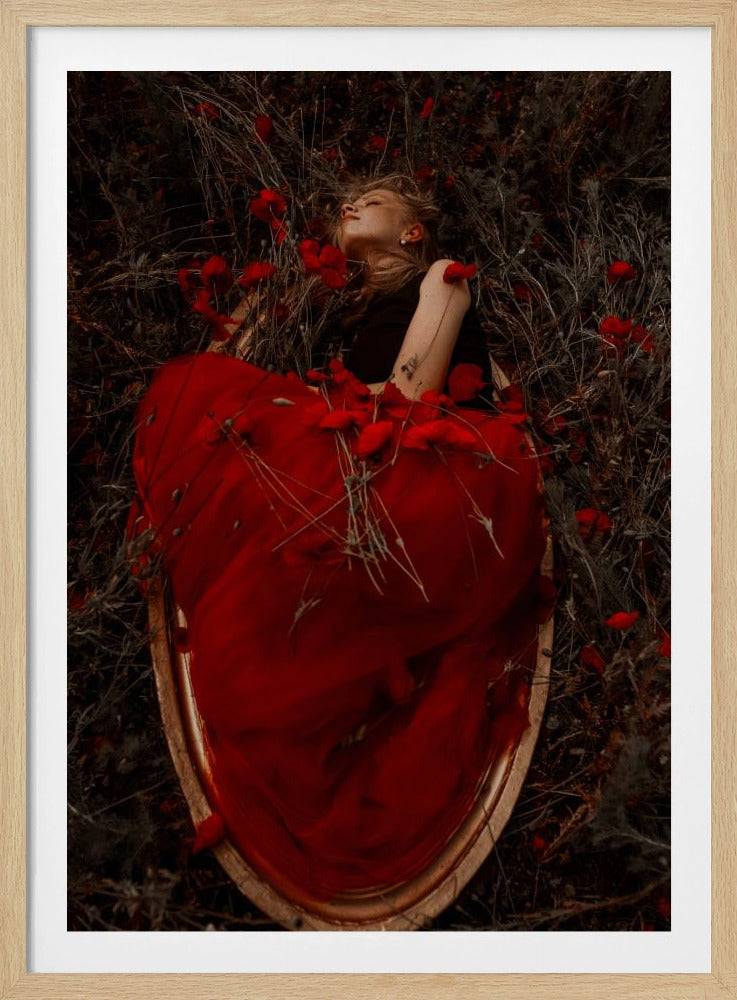 Framed in poppies | Poster
