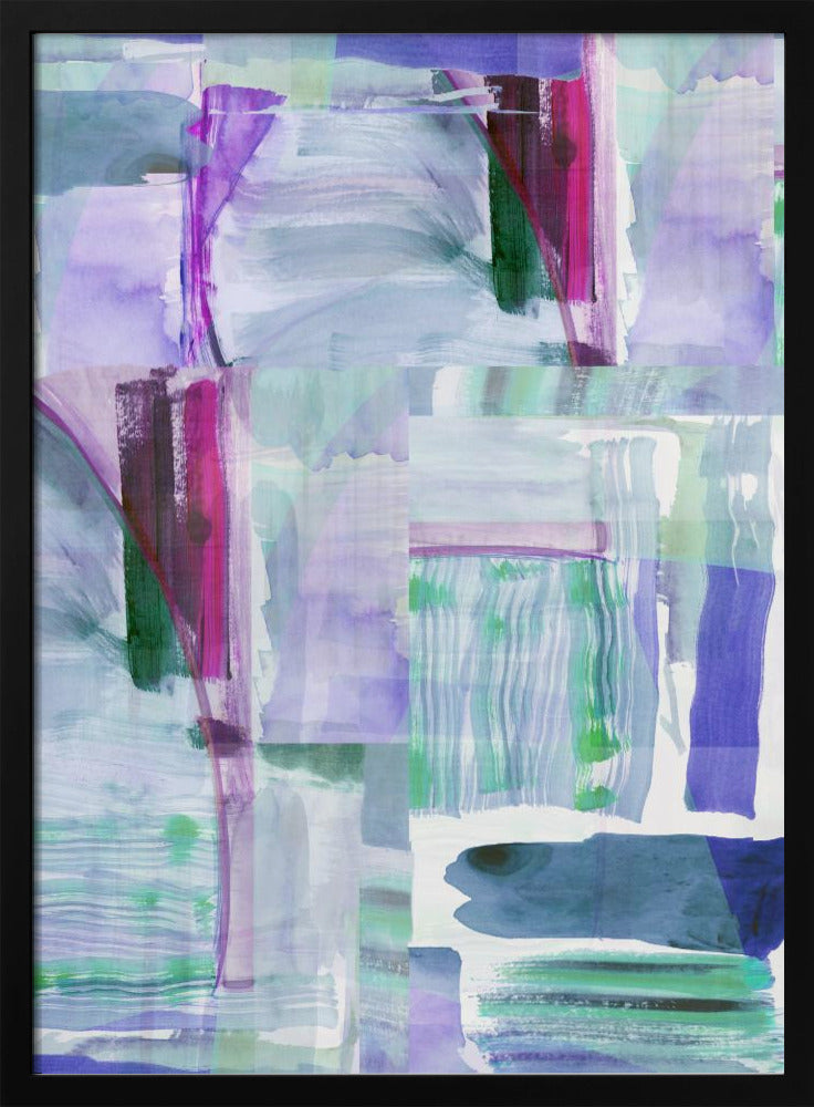 Plum Purple Lilac Abstract 1 | Poster