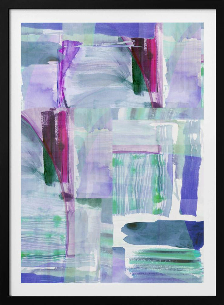 Plum Purple Lilac Abstract 1 | Poster