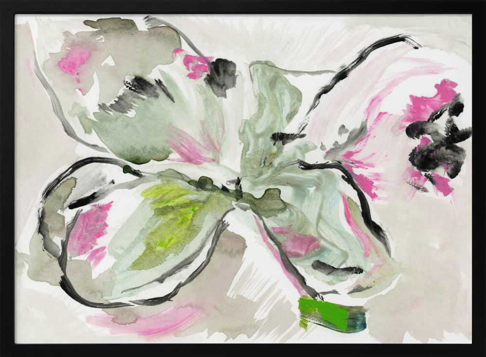 Abstract Purple Violet Pink Hues Floral 2 | Poster