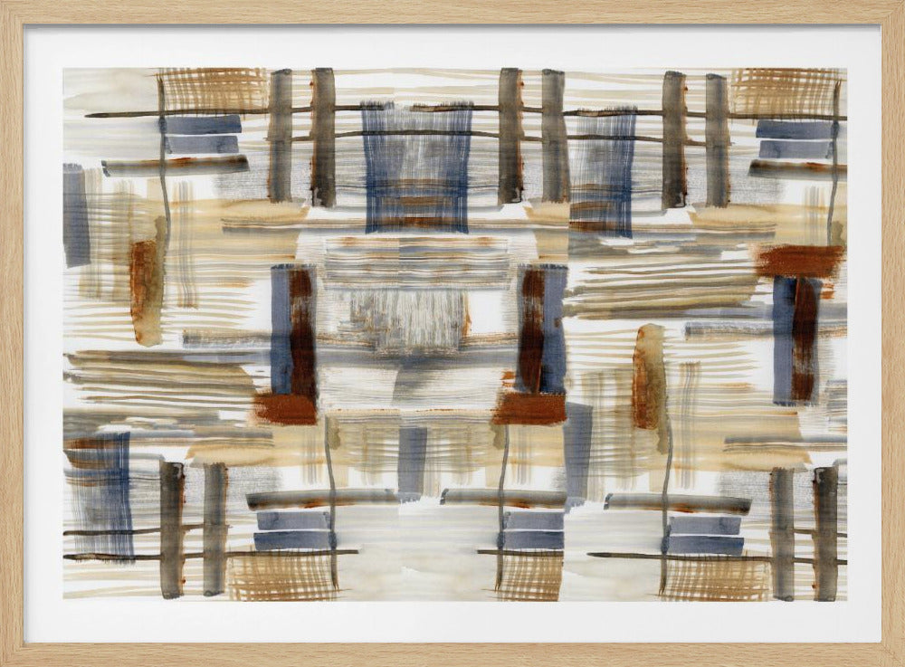 Earthtone Shapes 1 | Poster