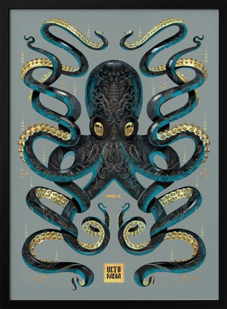 Octopus Black & Gold | Poster