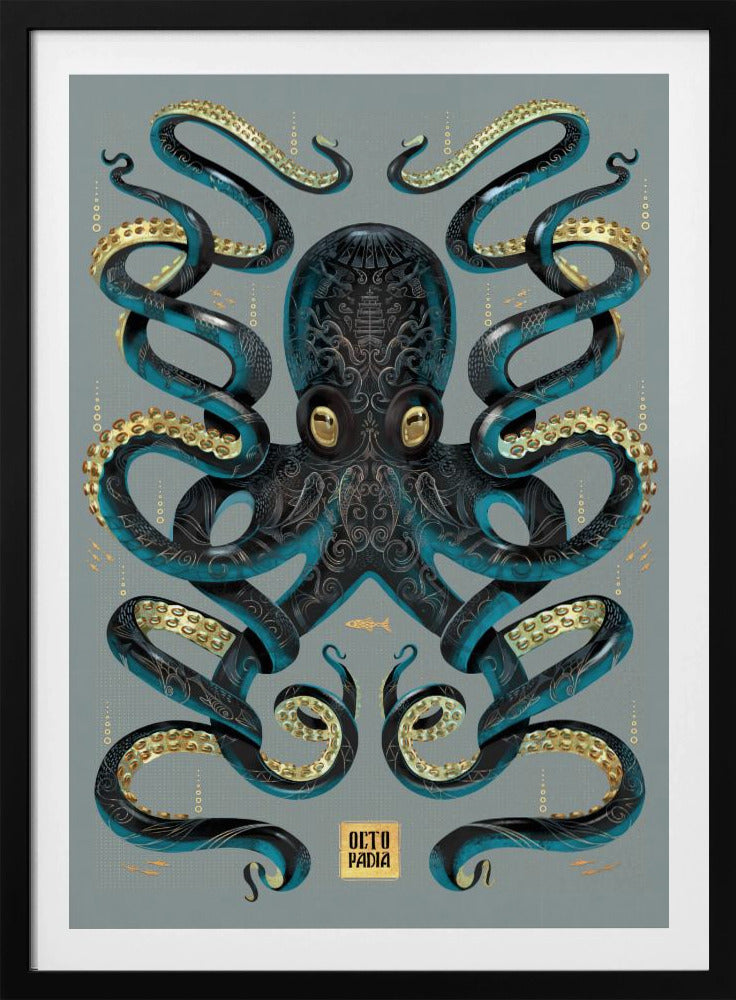 Octopus Black & Gold | Poster