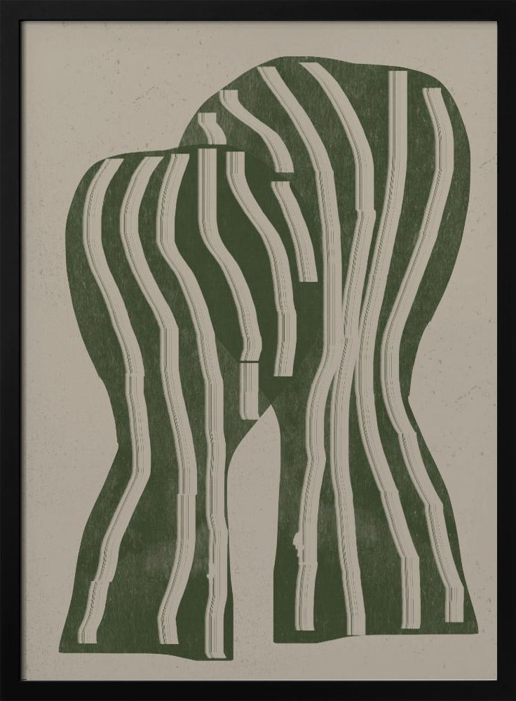 Curved Stripes | Poster