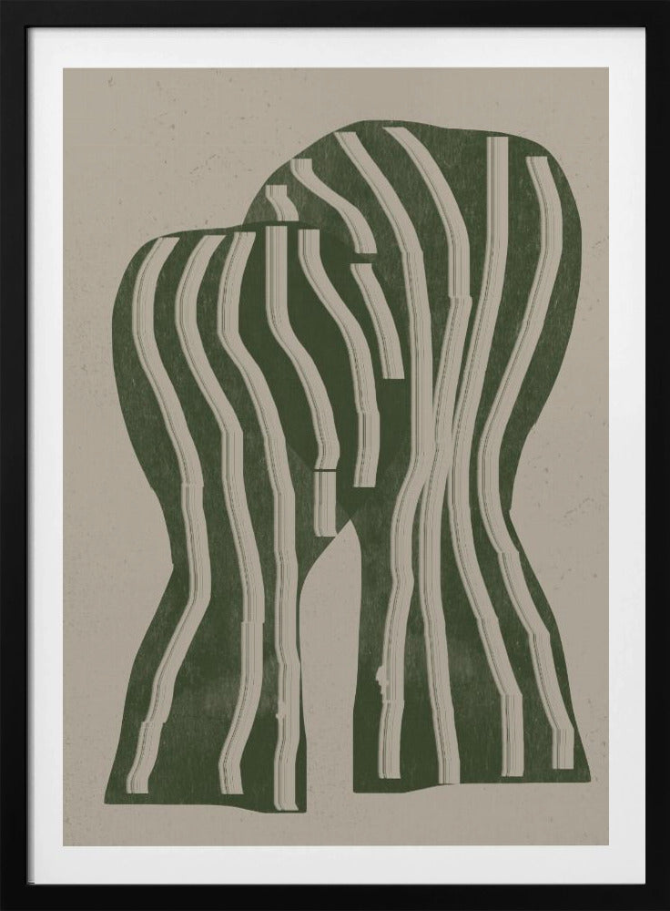 Curved Stripes | Poster