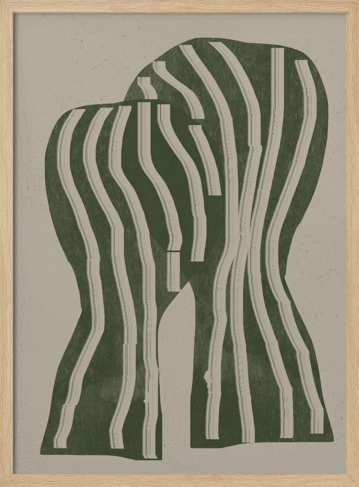 Curved Stripes | Poster