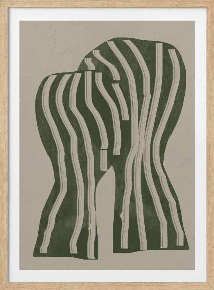 Curved Stripes | Poster