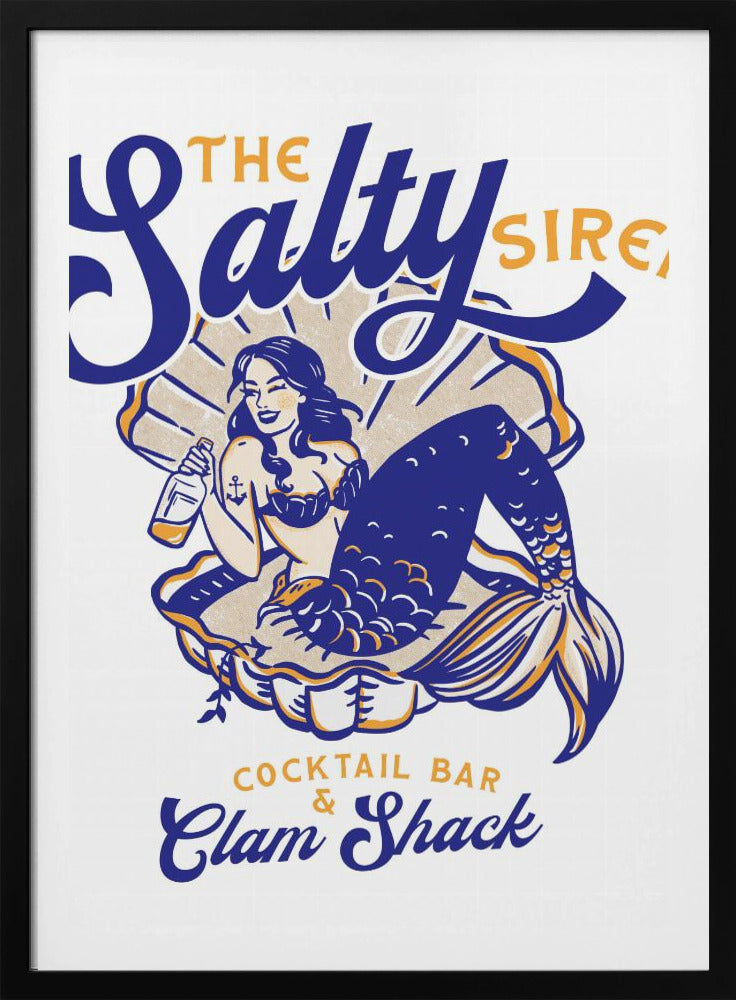 Salty Siren Cocktail Bar &amp; Clam Shack Mermaid | Poster
