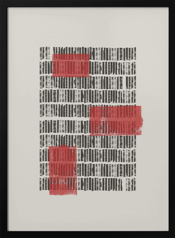 Crimson Grids | Poster
