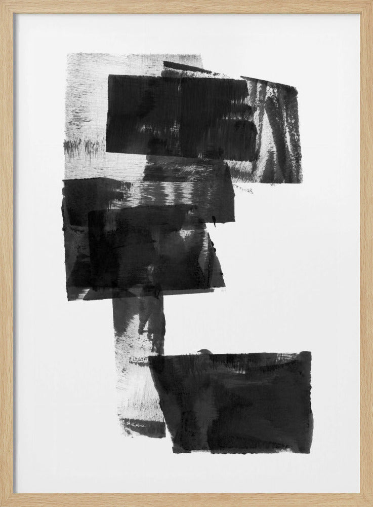 Black and White Abstract Composition No.1 | Poster