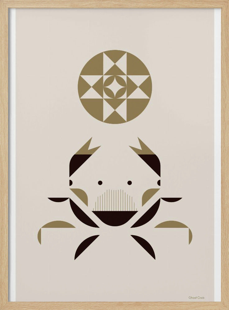 Golden Animals - Ghost Crab (White) | Poster