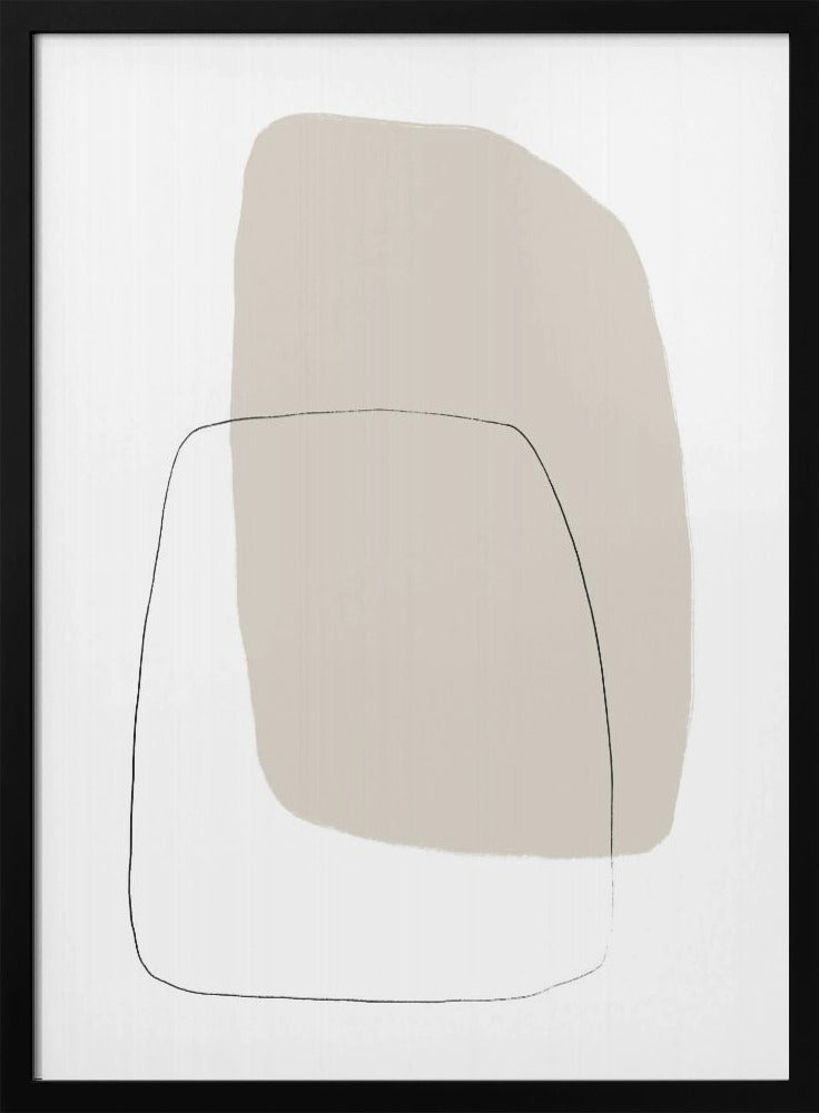 Two Overlapping Organic Shapes | Poster