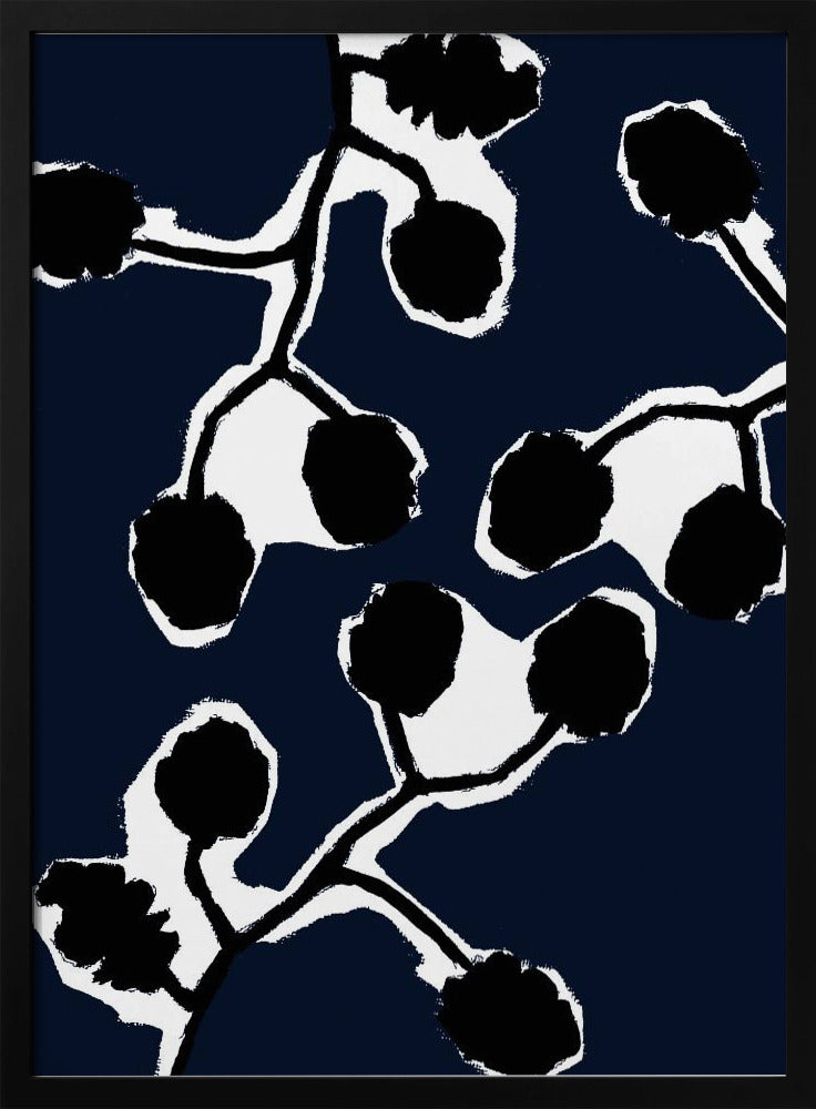 Black Floral Silhouette 2 | Poster