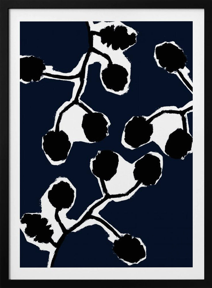 Black Floral Silhouette 2 | Poster