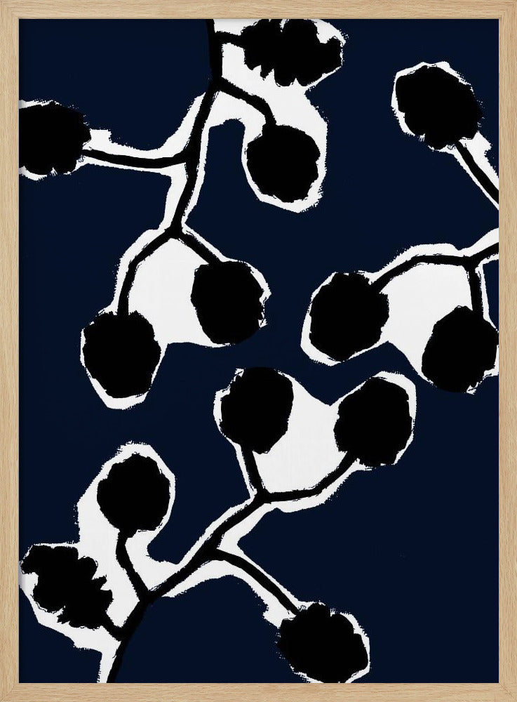 Black Floral Silhouette 2 | Poster