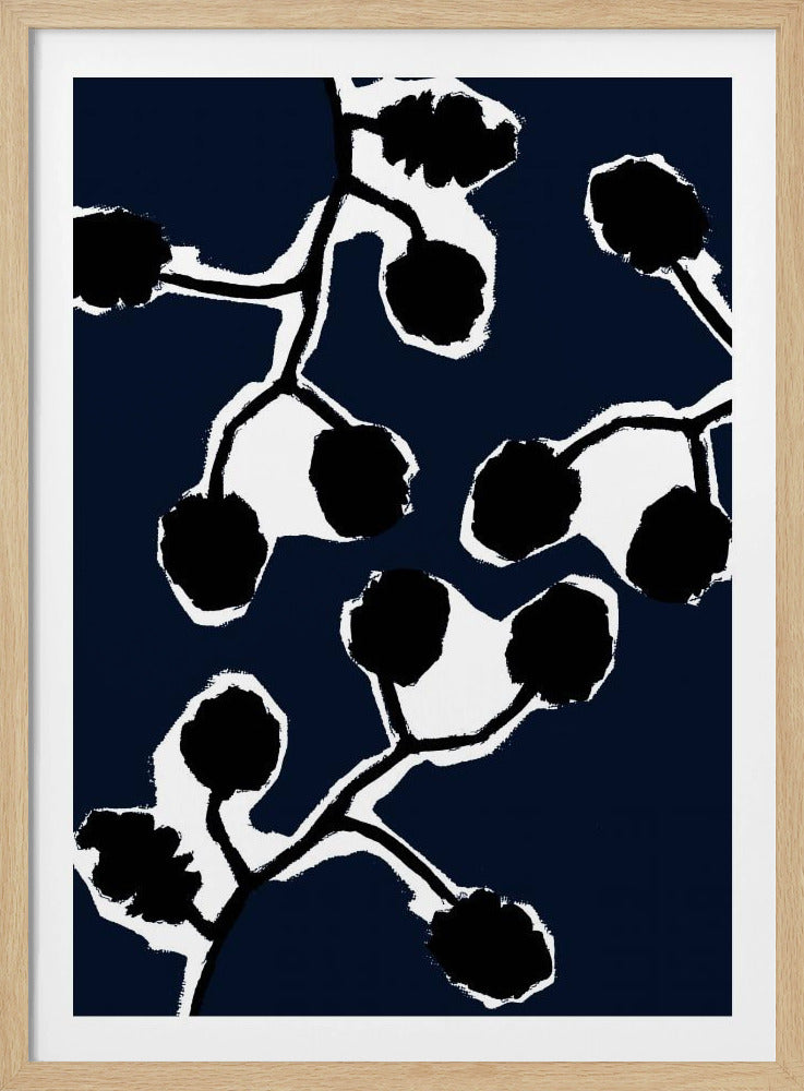 Black Floral Silhouette 2 | Poster