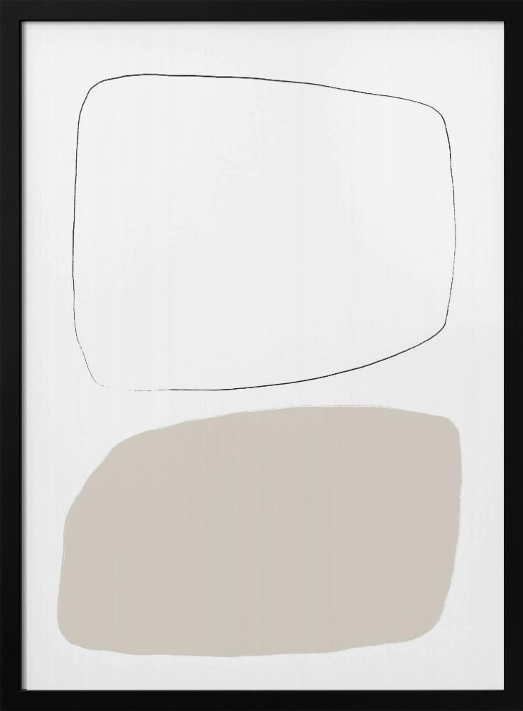 Two Soft Geometric Shapes | Poster