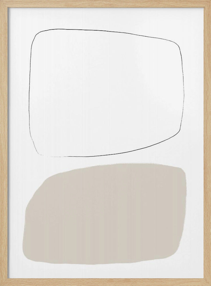 Two Soft Geometric Shapes | Poster