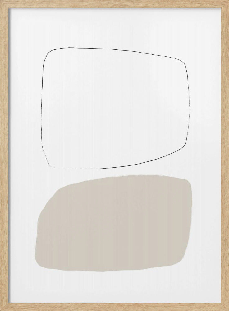 Two Soft Geometric Shapes | Poster