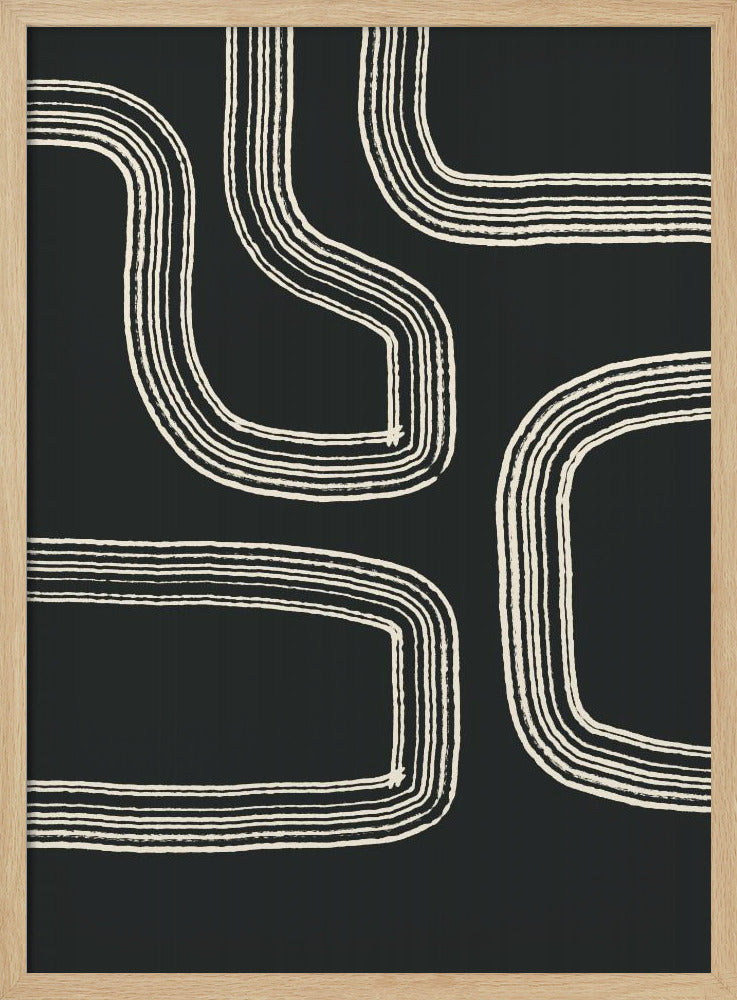 Bold Curved Lines | Poster