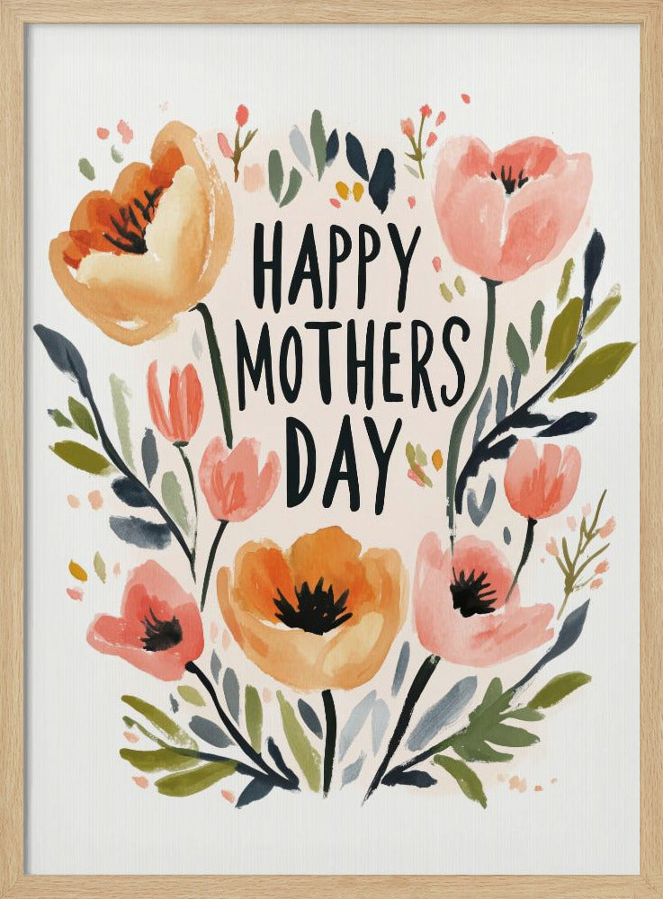 Floral Mother&#039;s Embrace | Poster