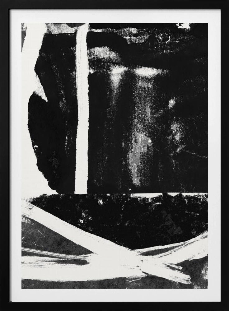 Black Ink Abstract Print | Poster