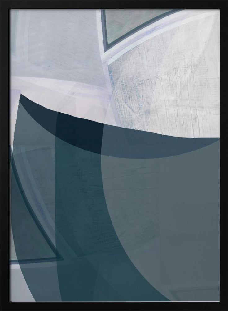 Encore Blue Abstract Print | Poster