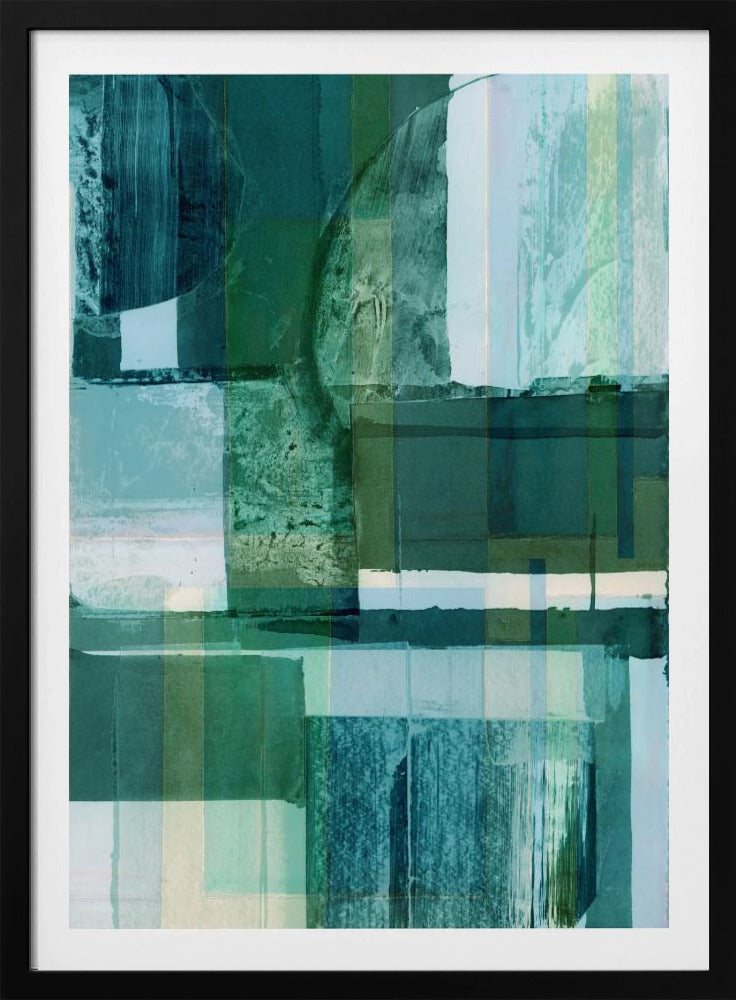 Abstract Shades of Blue and Neutral 2 | Poster