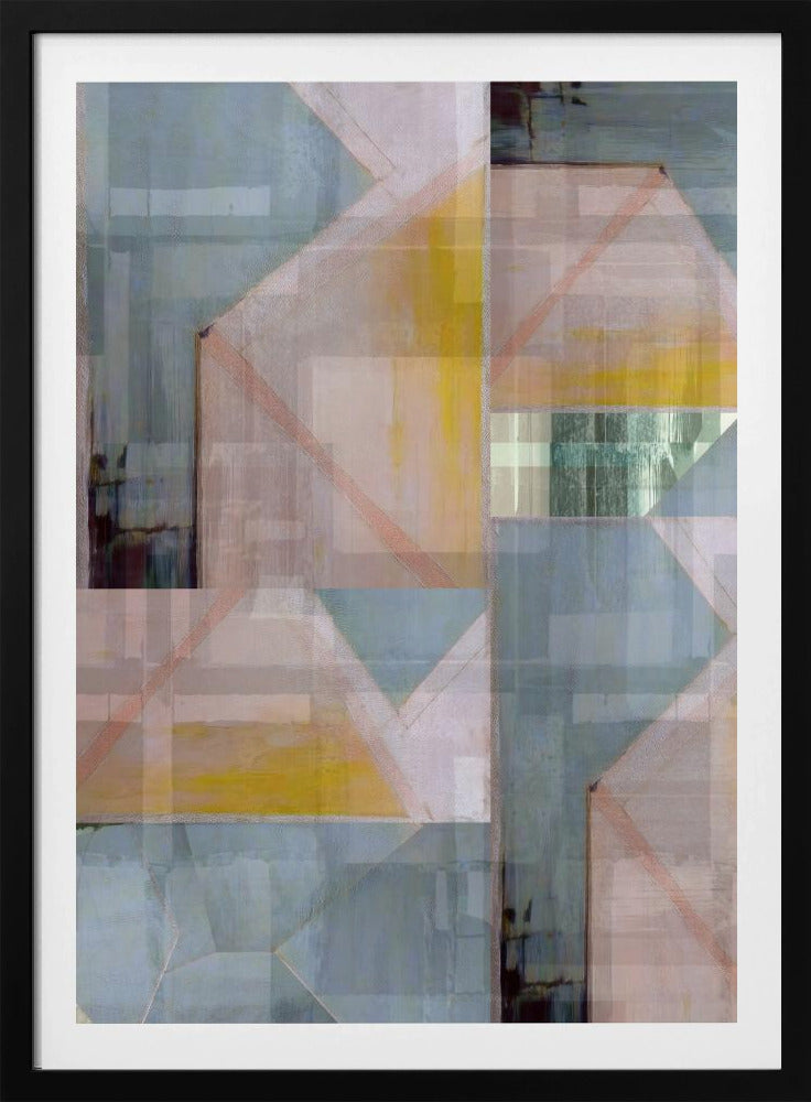 Abstract Shades of Blue and Neutral 3 | Poster