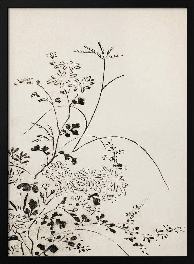 Autumn Flowers and Grasses (1762) | Poster