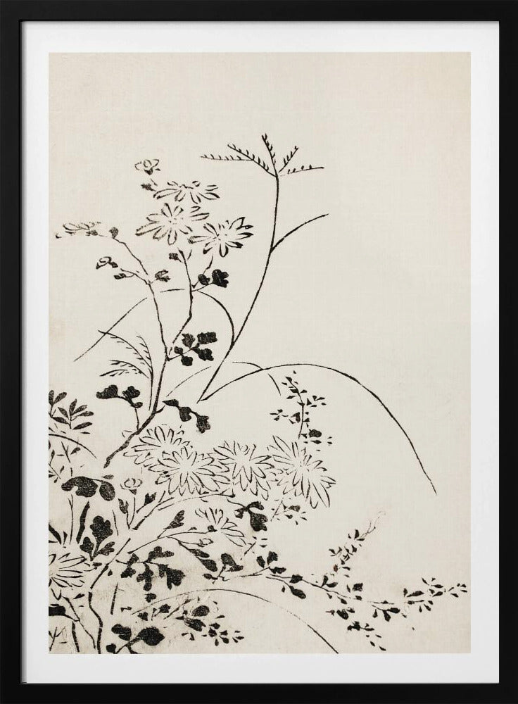 Autumn Flowers and Grasses (1762) | Poster