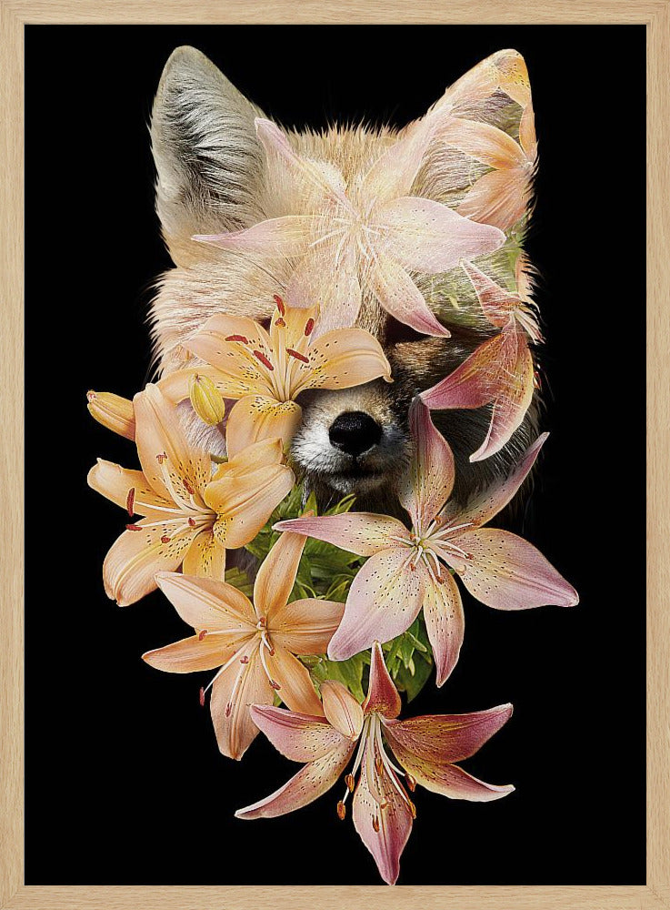 Foxy Flowers | Poster
